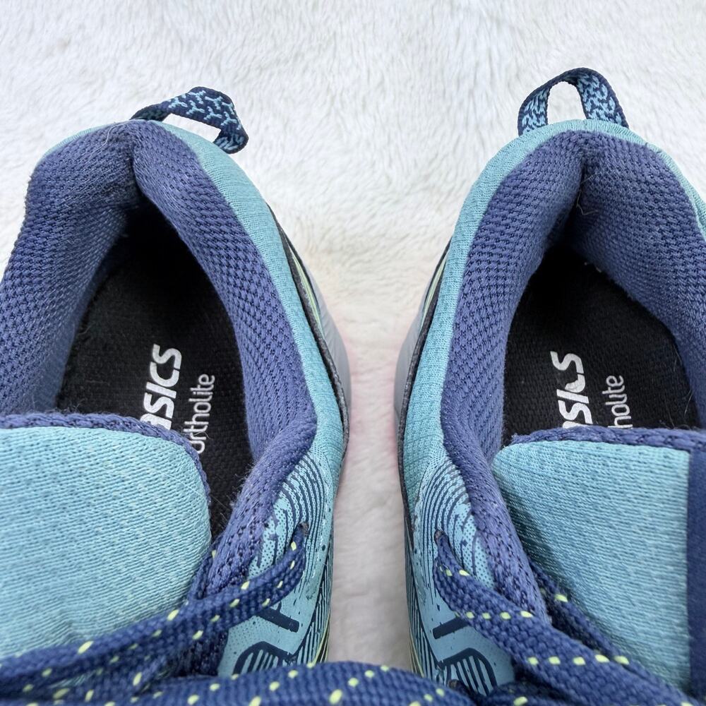 ASICS Gel Venture 9 Womens Running Shoes Gray Blue Pink Size 9 Wide D Trail - Picture 9 of 10